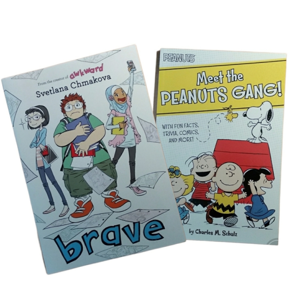 ⭐2/$20 NEW BOOKS Brave+ Meet the Peanuts Gang